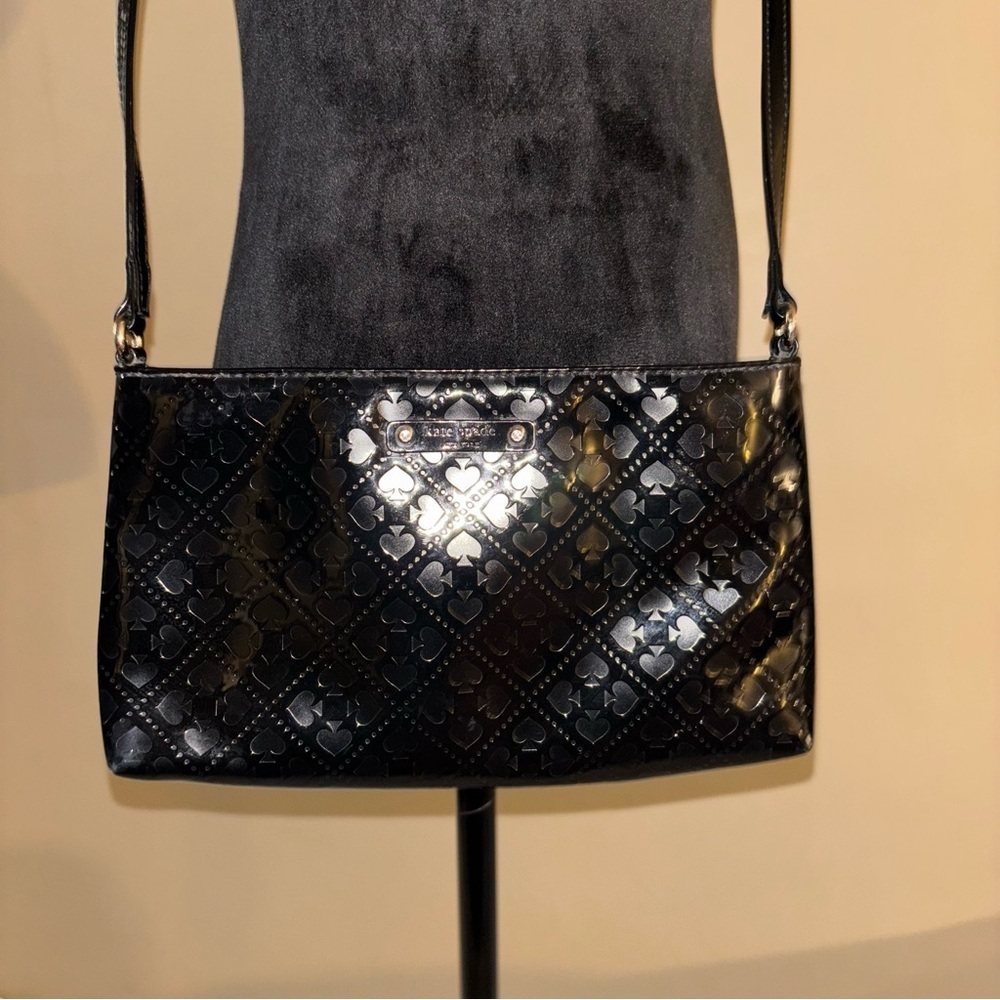 Kate Spade NY Black Amy Emerald Avenue Crossbody Handbag Bag WKRU2668